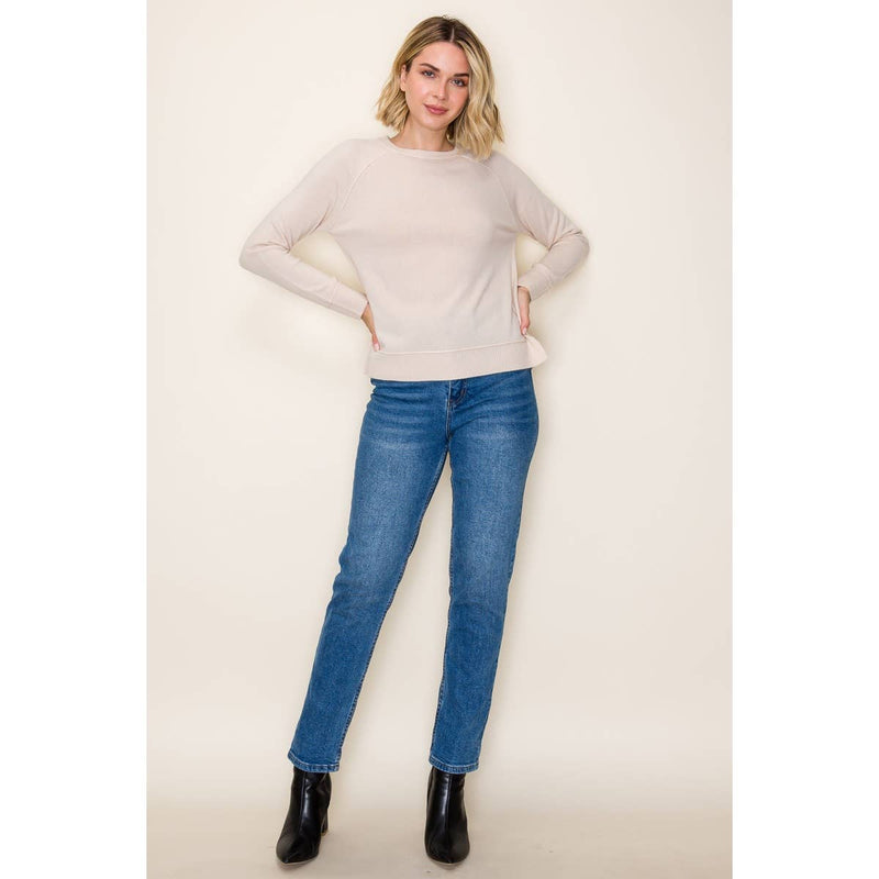 Slit Pullover Sweater