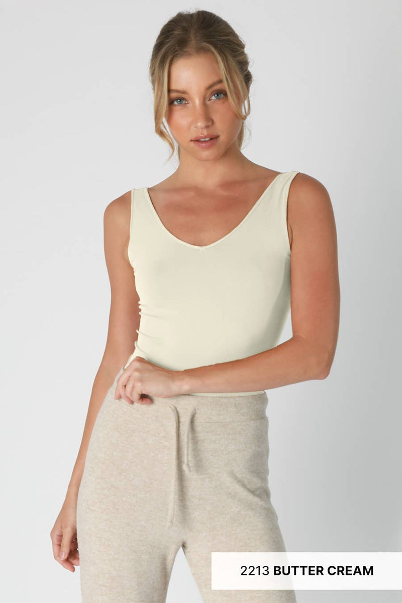 Reversible Tank Top- White
