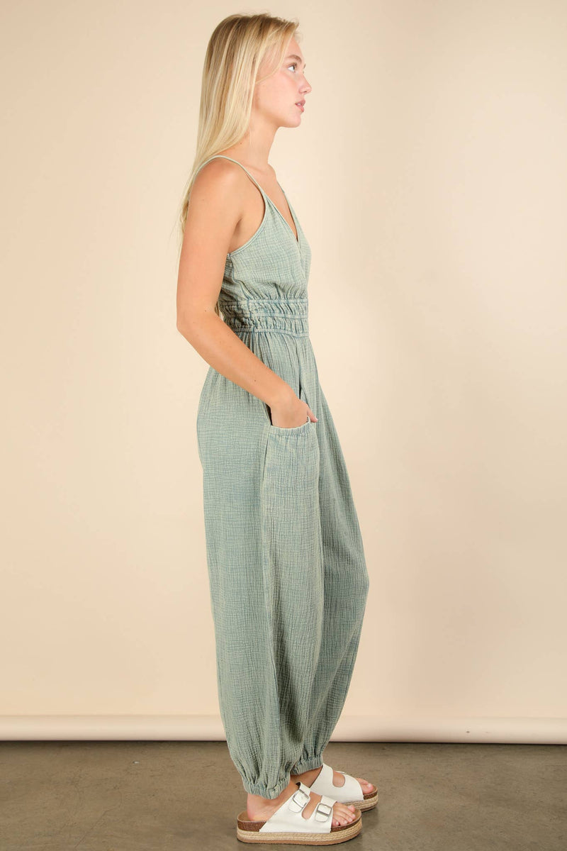Maya Mineral Washed Jumpsuit- Multiple