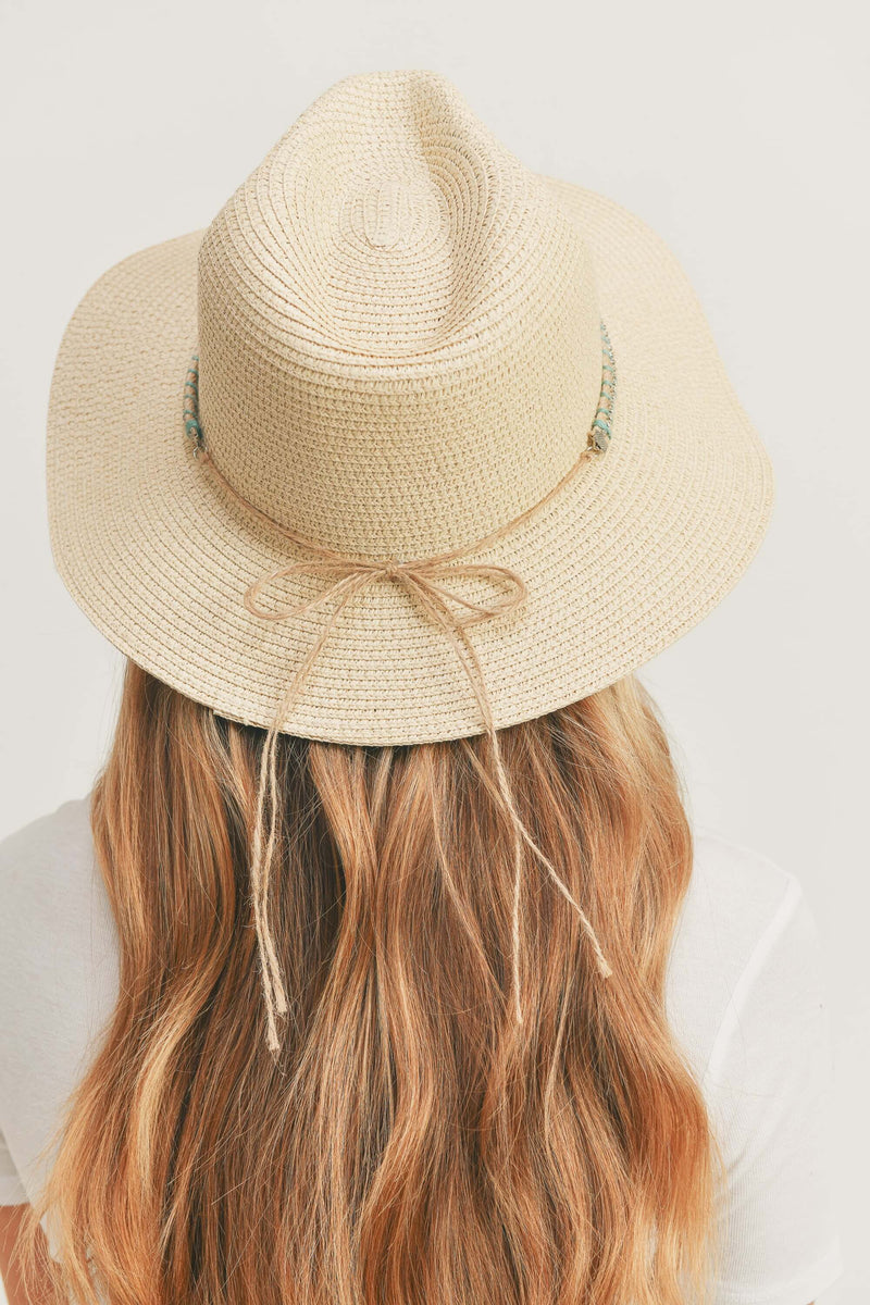 Marissa Sun Hat with Band: Taupe