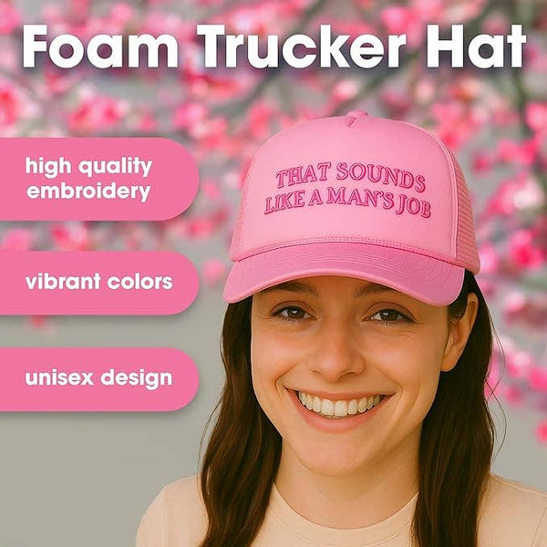 Foam Trucker - That Sounds Like a Man's Job - Light Pink