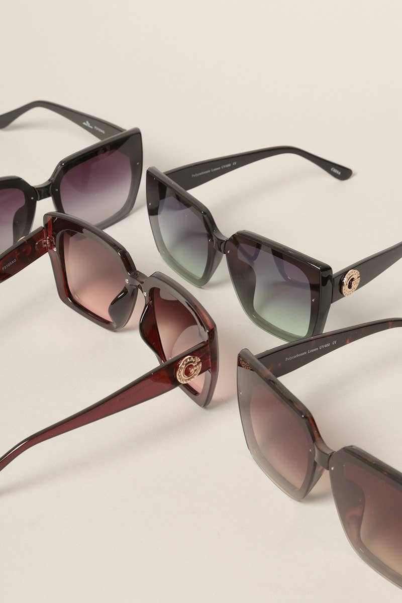 Tinted Lenses Square Sunglasses
