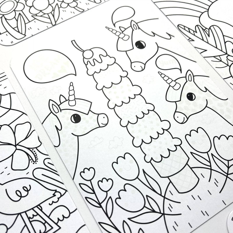 Undercover Art Hidden Patterns Coloring- Unicorn Friends