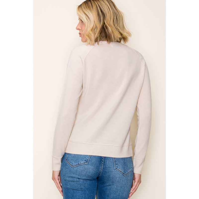 Slit Pullover Sweater