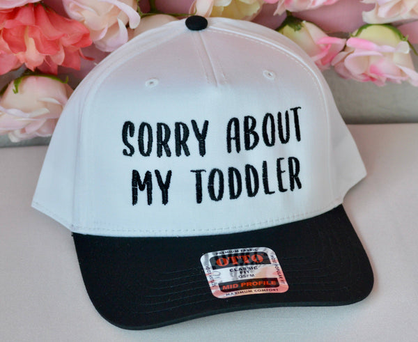 Sorry about my toddler embroidered hat