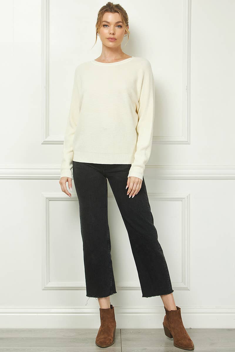 Soft Mini Waffle Texture Dolman