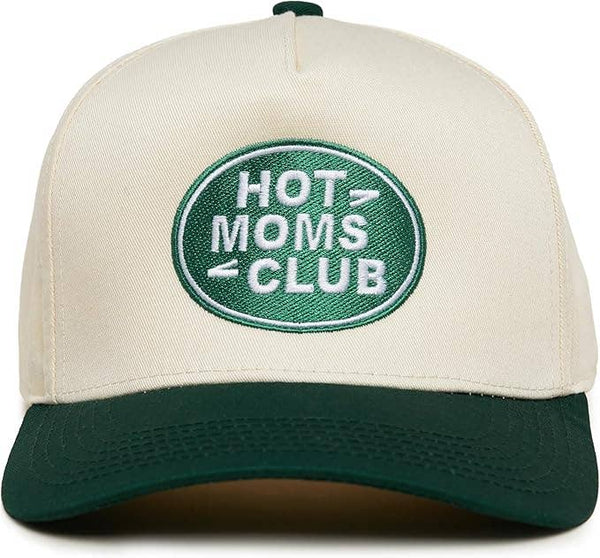 Two Tone Cap -  Hot Mom's Club - Green/Beige