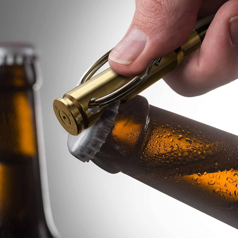 Real Bullet Keychain Bottle Opener - Made in USA
