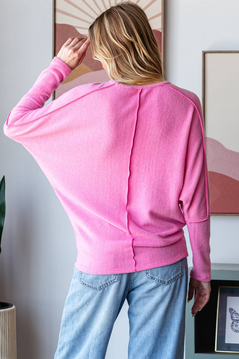 WOMEN'S ELEGANT COZY DOLMAN SWEATER
