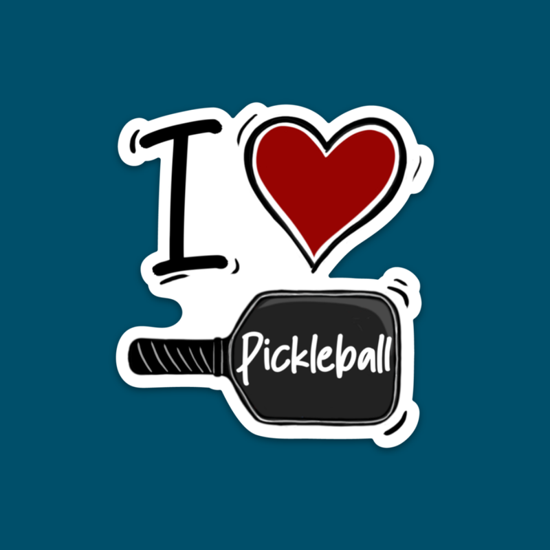 I love Pickleball - Sticker