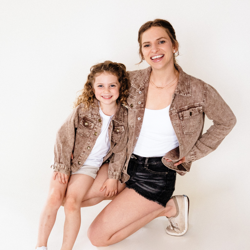 Brown Denim Jacket - Women