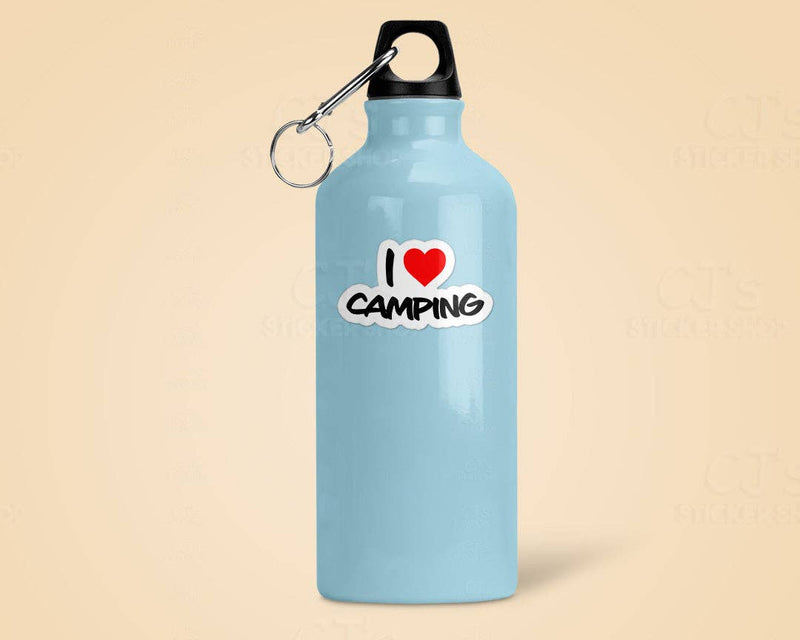 I Love Camping Sticker Vinyl Decal