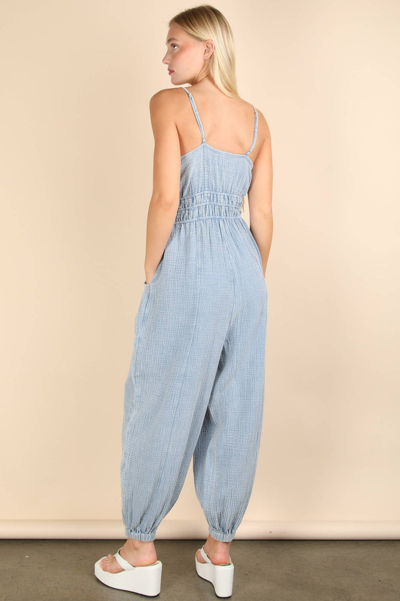 Maya Mineral Washed Jumpsuit- Multiple