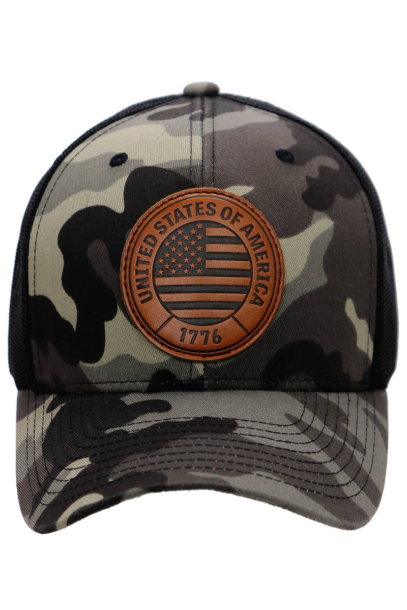 American Flag 1776 Patch Hat