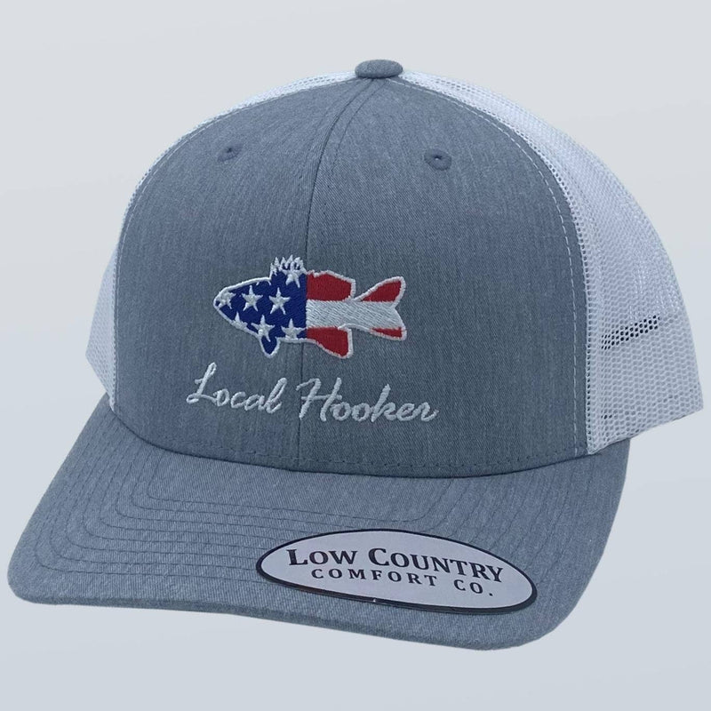 Local Hooker USA Flag Bass Hat