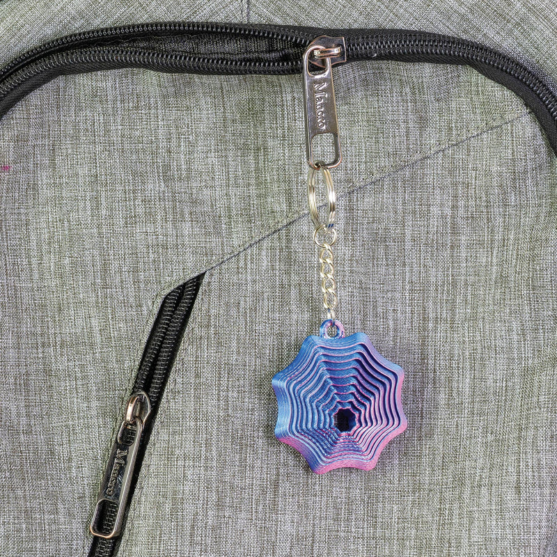 3D Spider Web Keychain