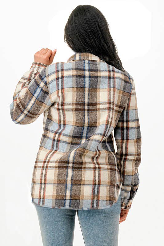 Monica Fur Lined Shacket with Pockets