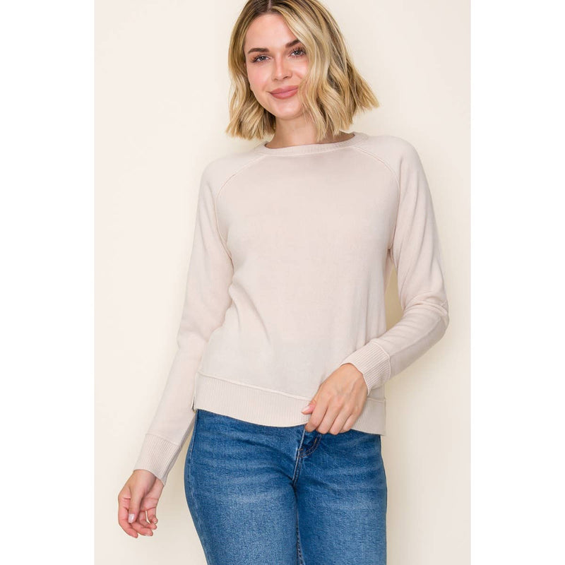 Slit Pullover Sweater