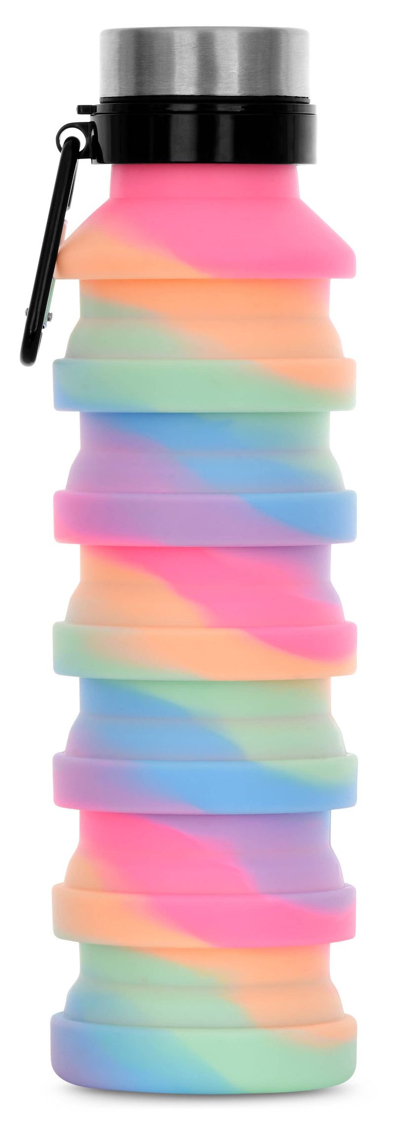 Happy Stripes Collapsible Water Bottle