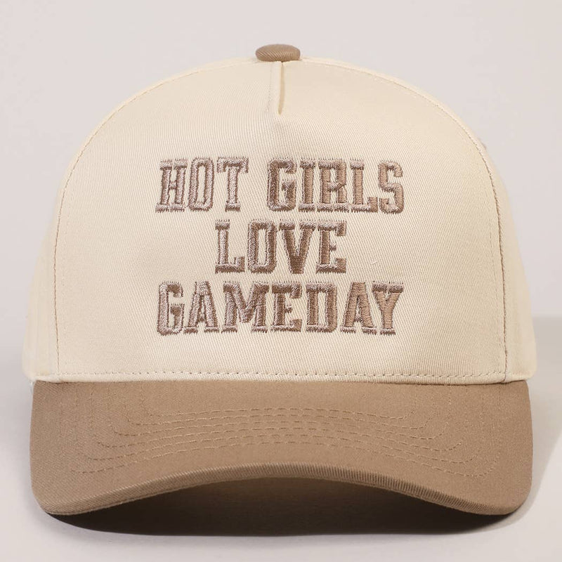 HOT GIRLS LOVE GAMEDAY Embroidery Trucker Hat