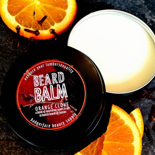 Orange Clove Beard Balm. Beard Cream. Gift Items for Men.