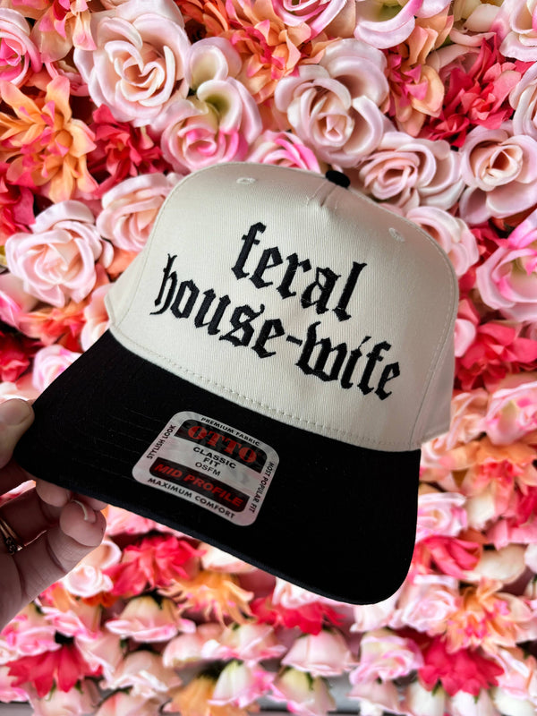 Feral Housewife embroidered hat