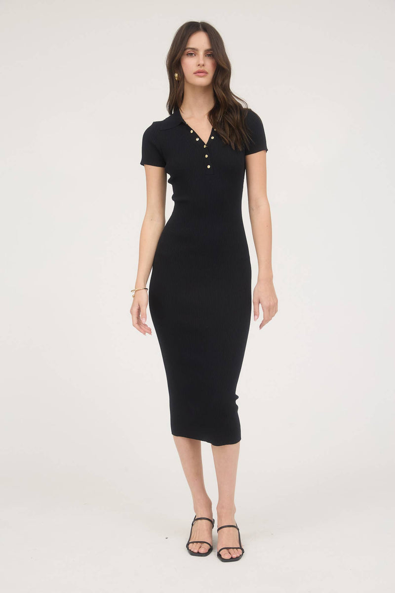 Kathryn Knit Midi Dress - bodycon