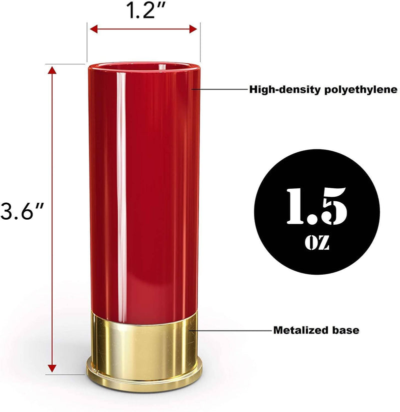12 Gauge Shot Glasses Set of 4