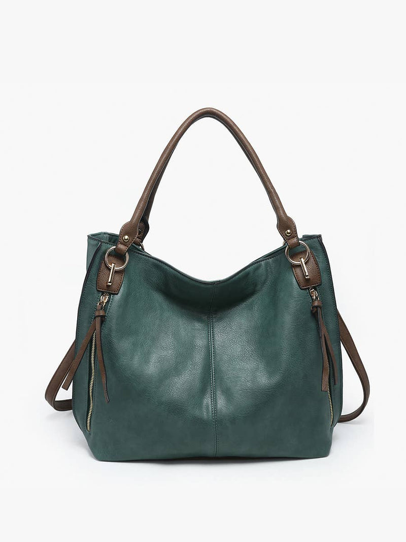 M1860DS Connar Distressed Side Pocket Tote