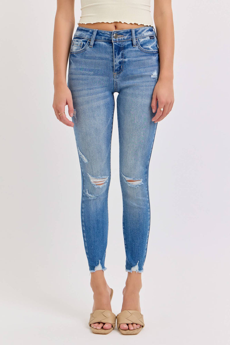 Mid Rise Crop Skinny