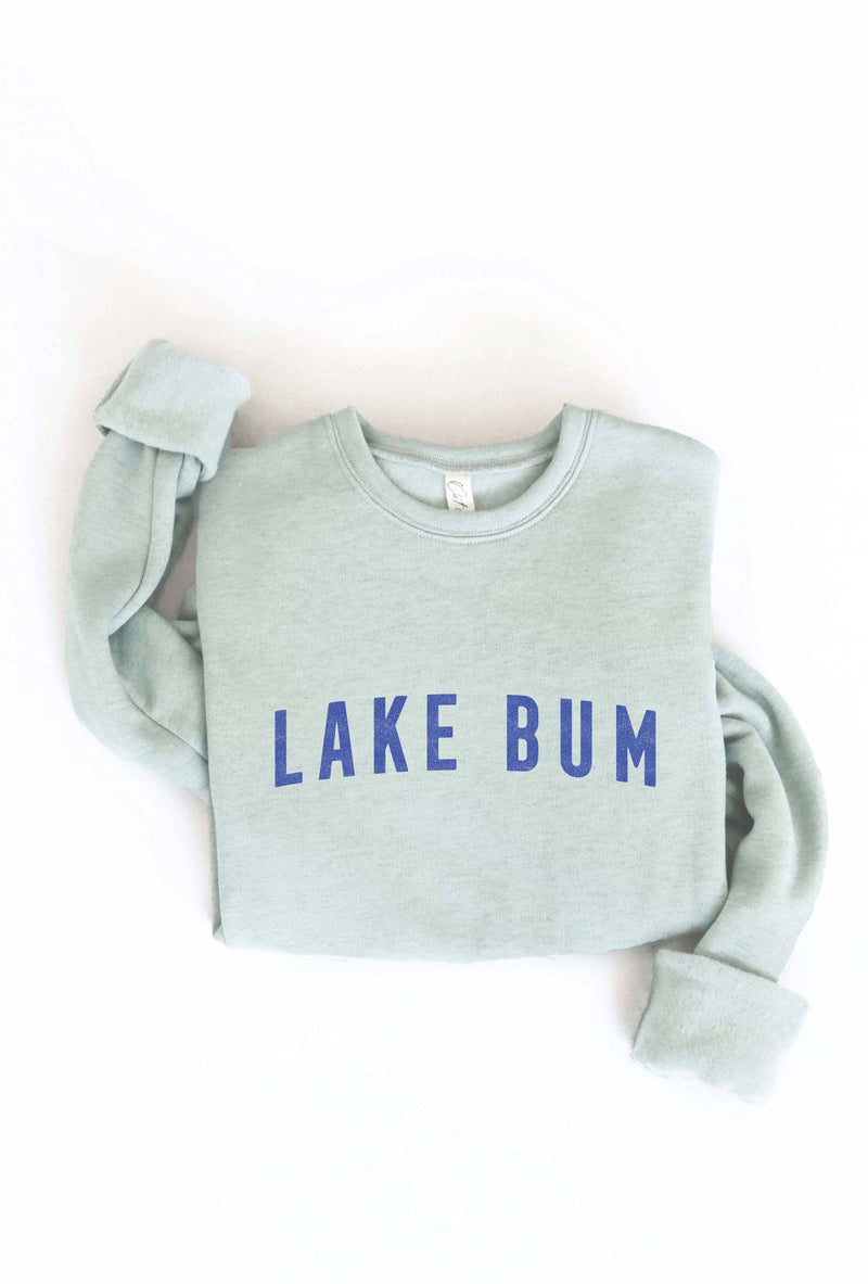 LAKE BUM Graphic Sweatshirt-Dusty Sage