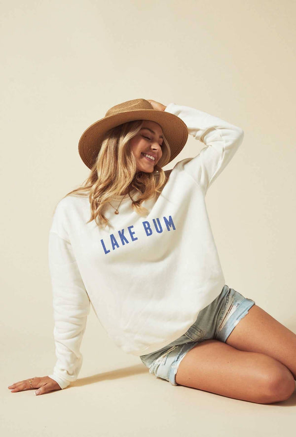 LAKE BUM Graphic Sweatshirt-Dusty Sage