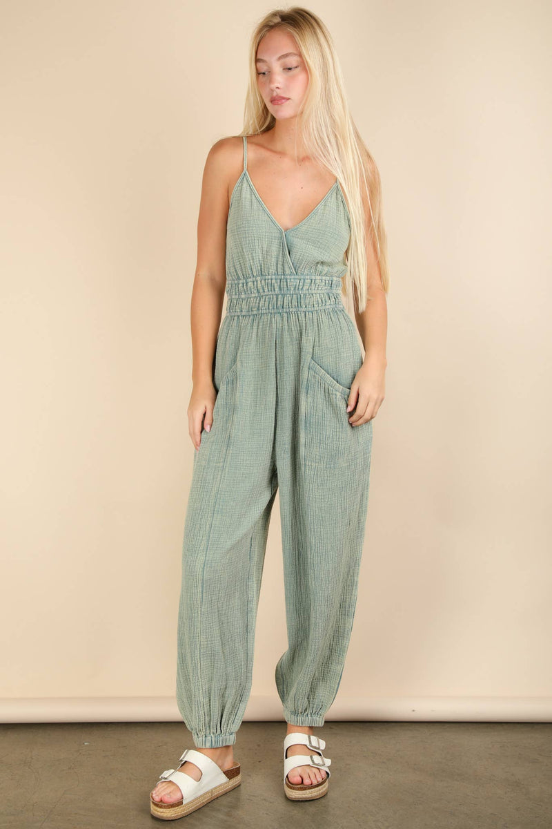 Maya Mineral Washed Jumpsuit- Multiple