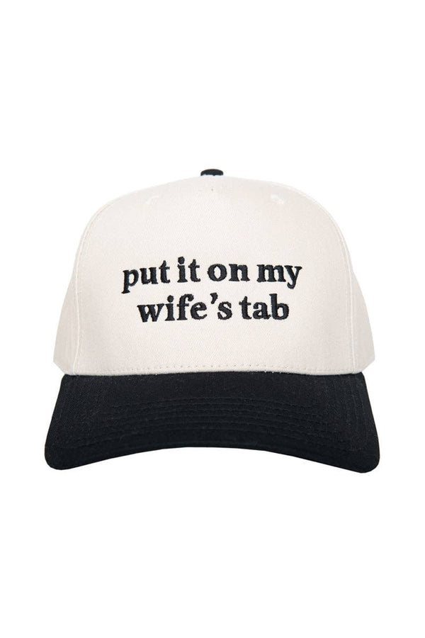 Put It On My Wife's Tab Men's Trucker Hats Vintage