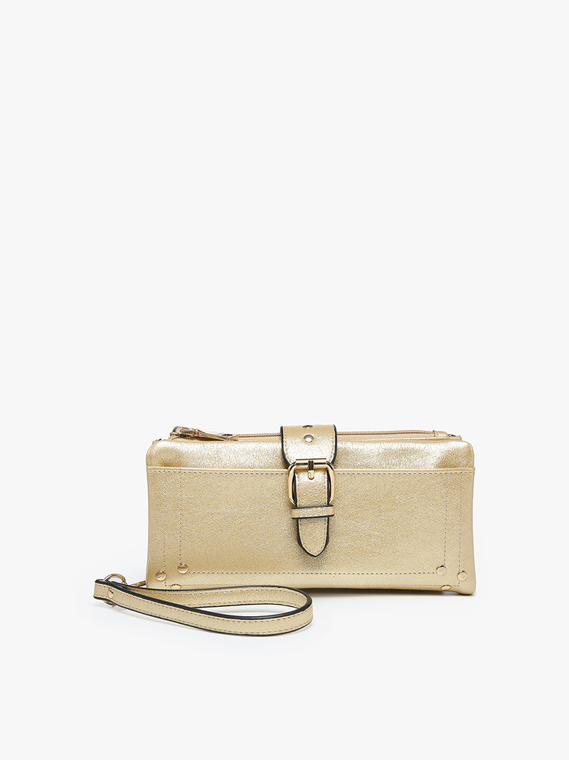 WL2230 Cadence Buckle Wallet/Clutch w/ Zip Top