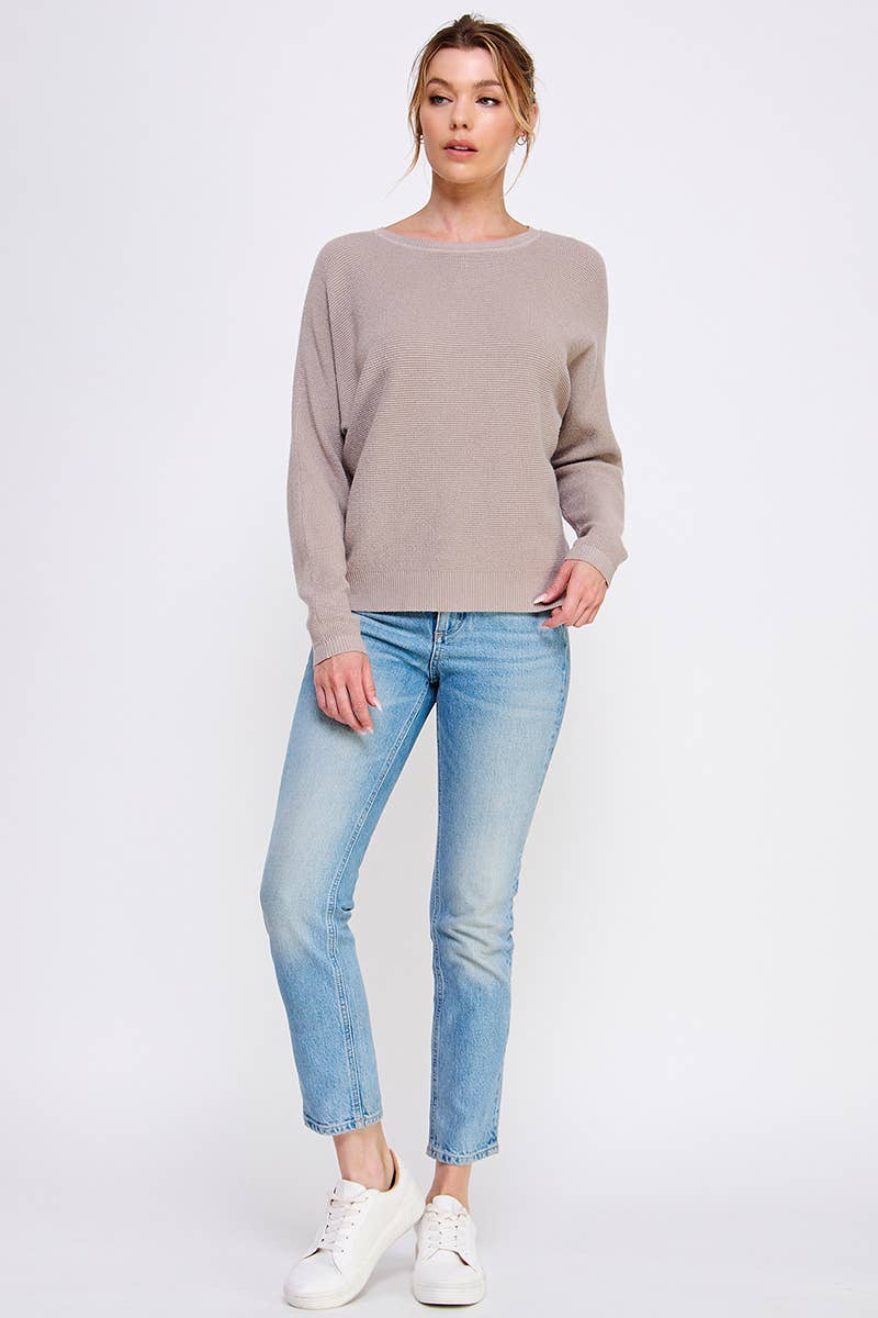 Soft Mini Waffle Texture Dolman