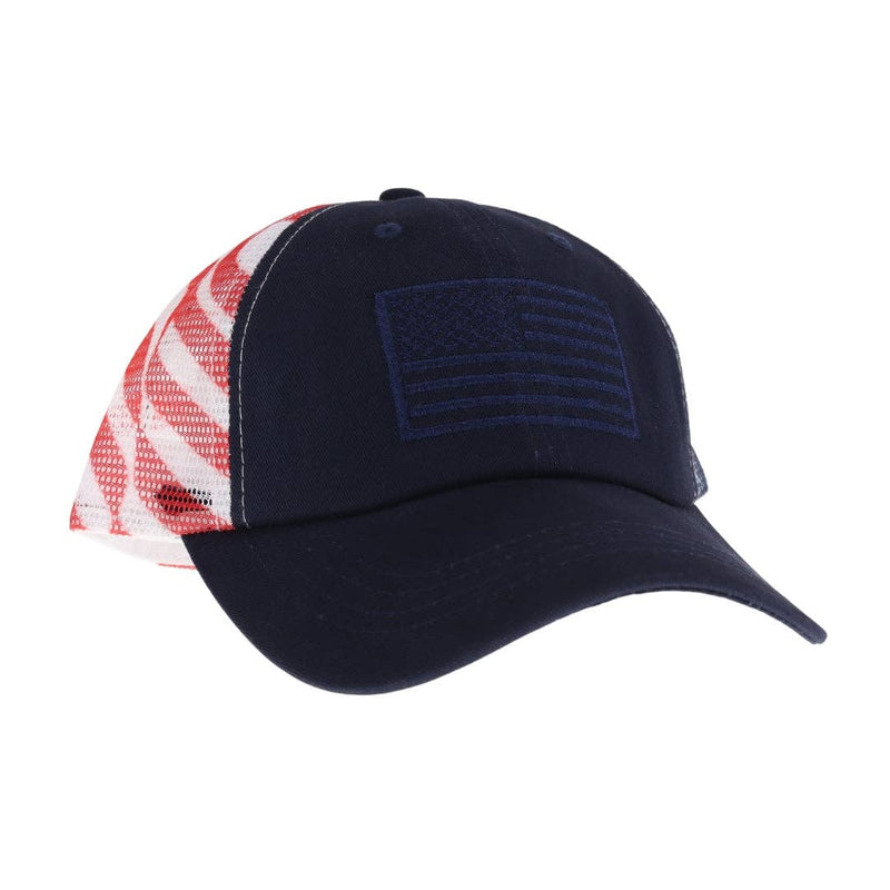 Embroidered American Flag Hat- Multiple Colors