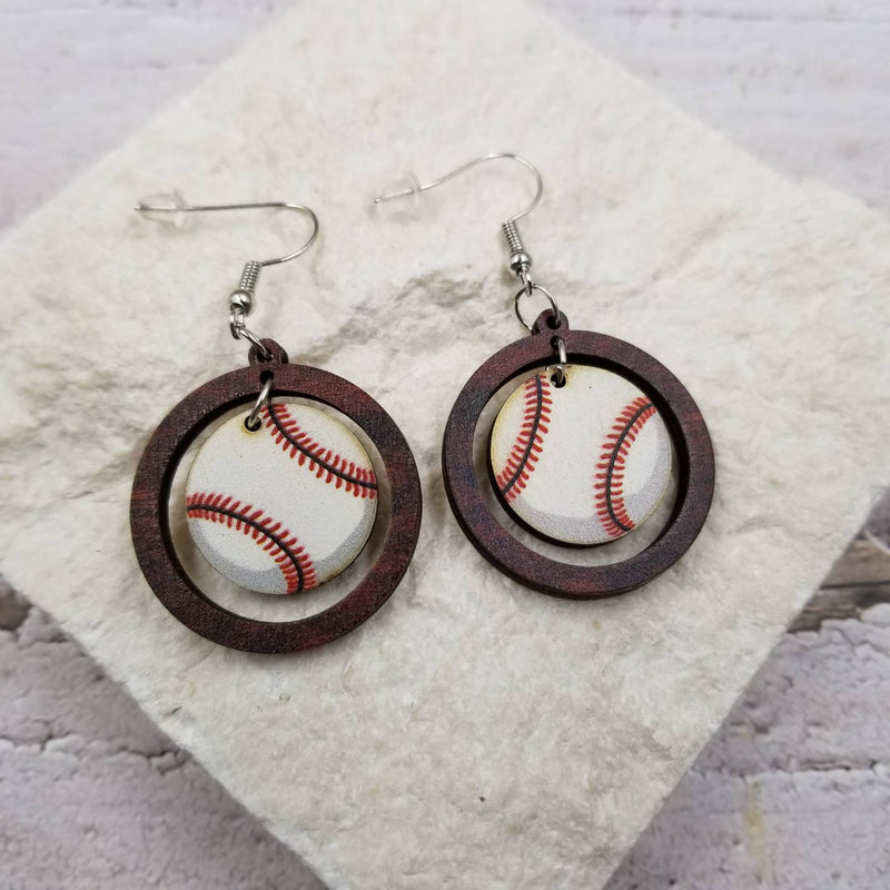 Passion Basketball & Baseball Earrings