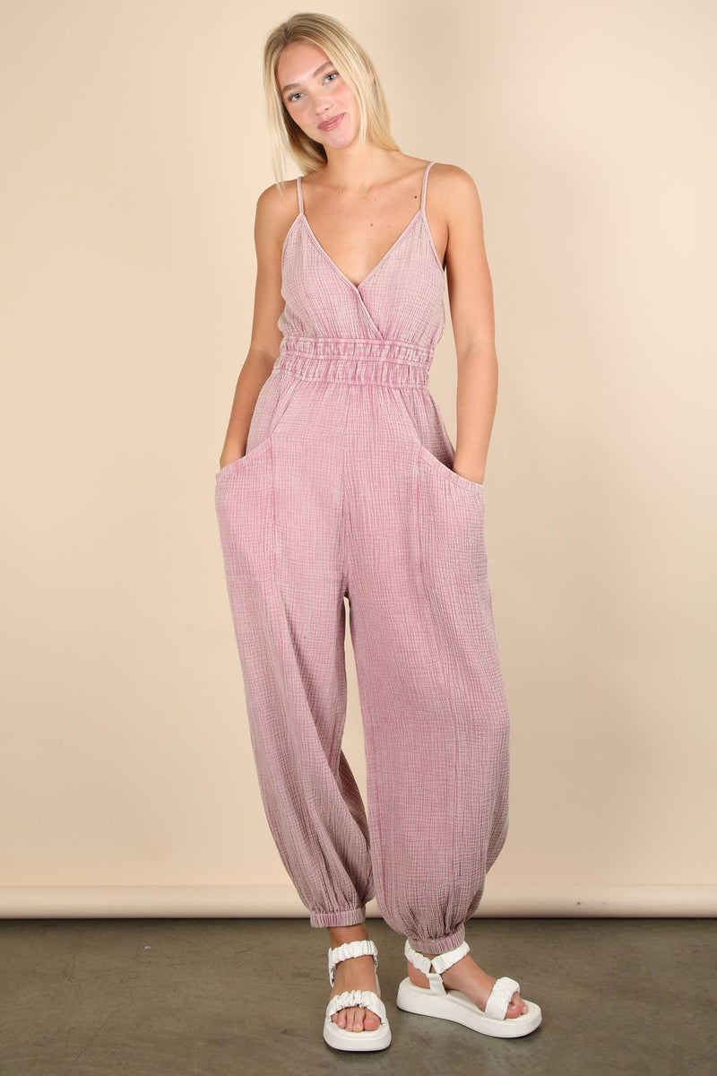 Maya Mineral Washed Jumpsuit- Multiple