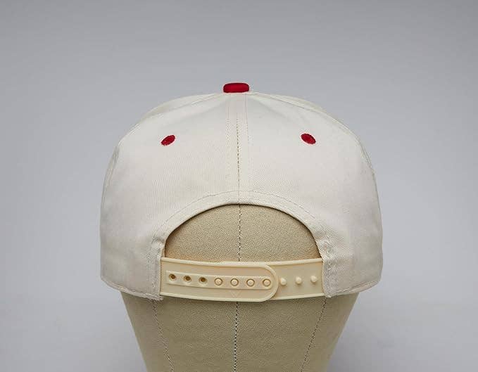 Put It On Santa's Tab Hat- Beige/Red
