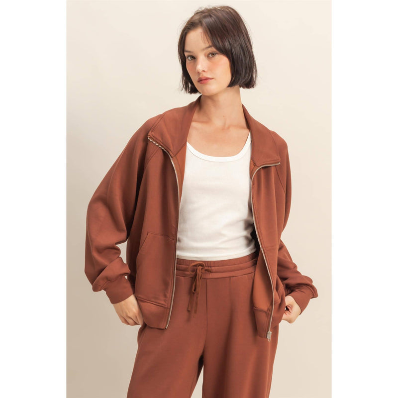 Bethany Full Zip Scuba Jacket
