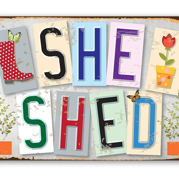 She Shed - Metal Sign