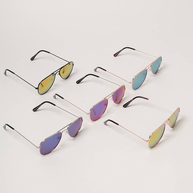 Kid's Tinted Aviator Sunglasses-Various Colors