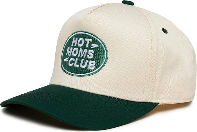 Two Tone Cap -  Hot Mom's Club - Green/Beige