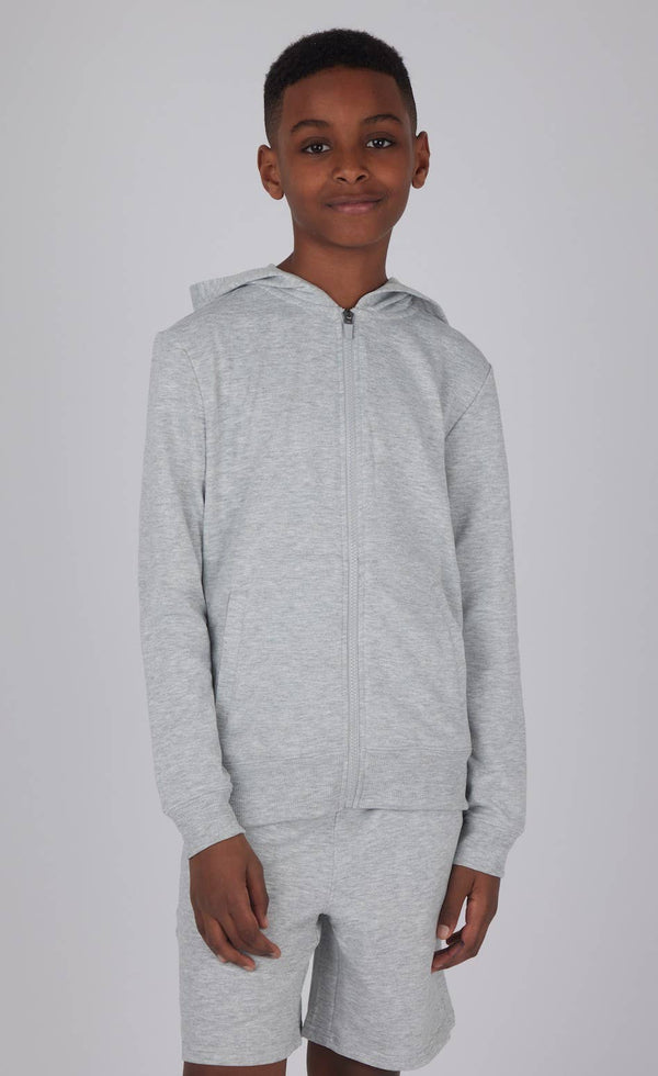 Boys Brushed Terry Hoodie with Side Pockets