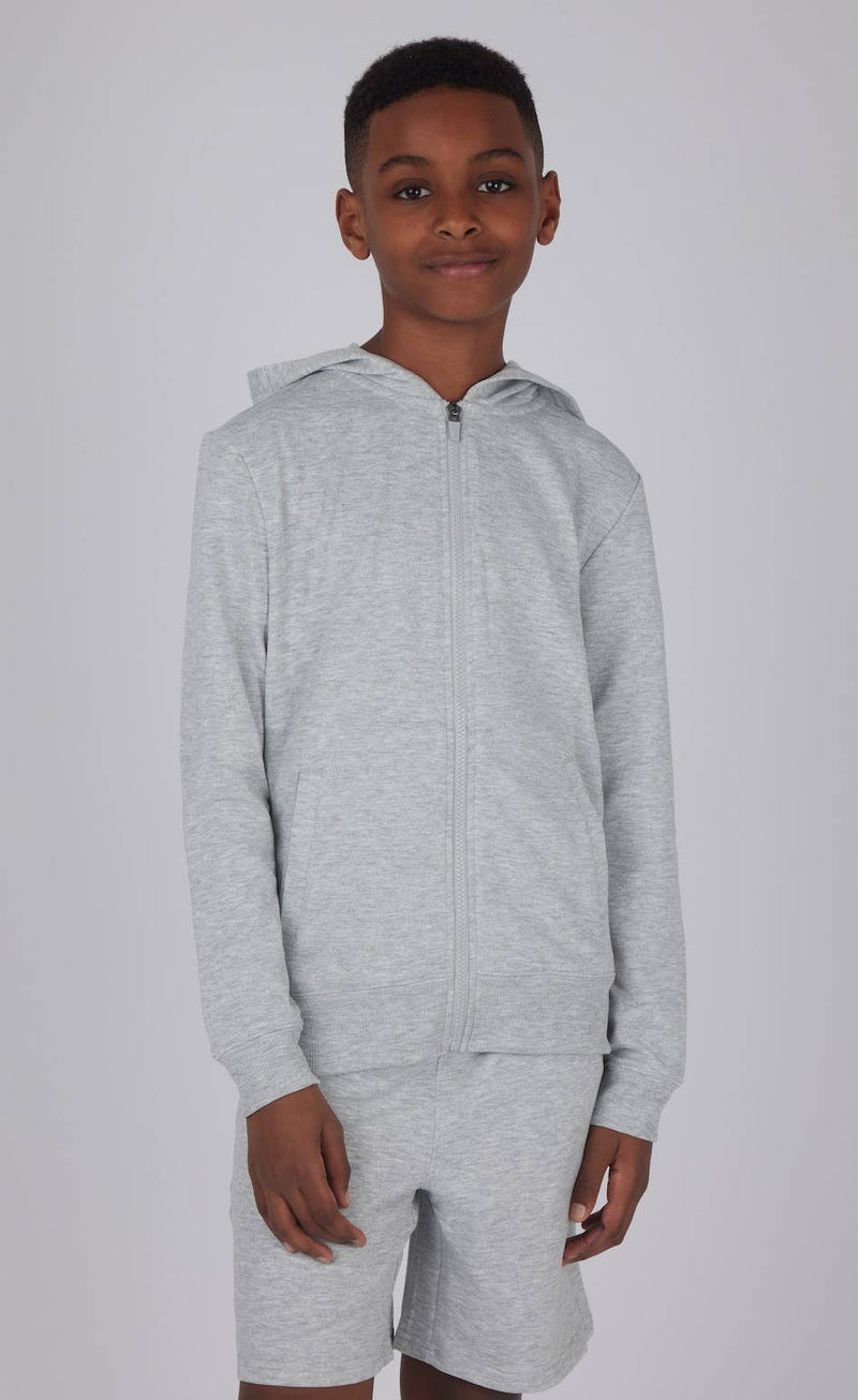 Boys Brushed Terry Hoodie with Side Pockets