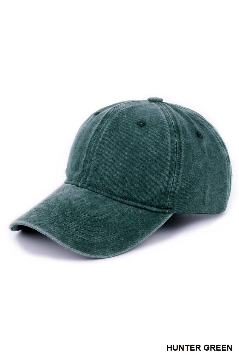 Vintage Washed Baseball Cap: Multiple Colors