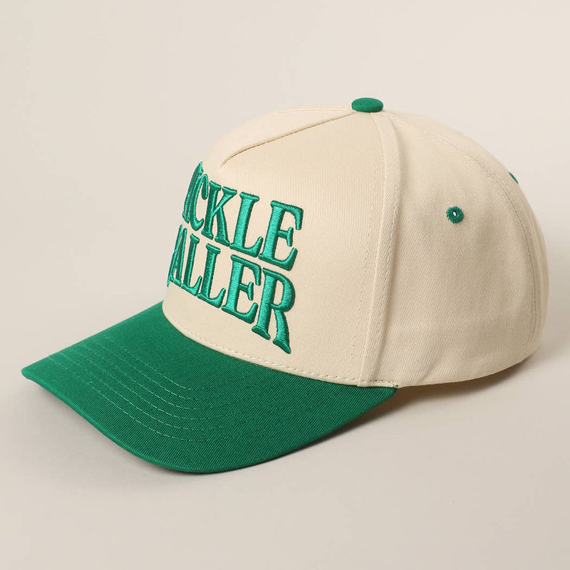 PICKLE BALLER 3D Letter Embroidery Two-Tone Trucker Hat
