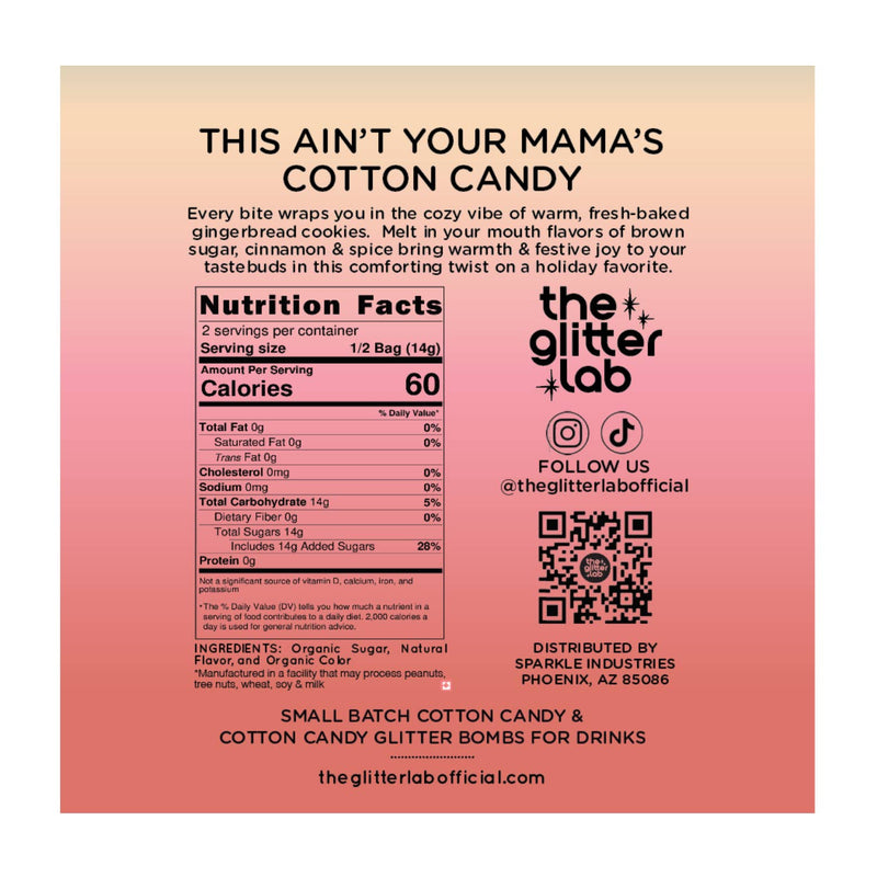Peach Melba Gourmet Cotton Candy - Small Batch Treats