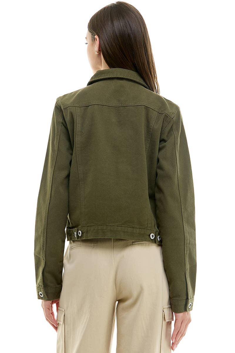 SHORT COTTON DENIM JACKET